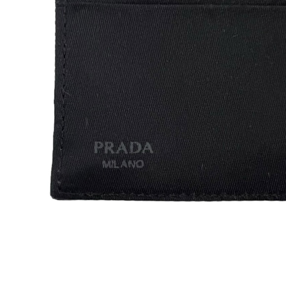 Prada Badge Logo Nylon Bifold Wallet - Picture 4 of 9